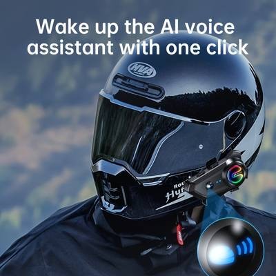 POLVCDG Motorcycle Helmet Wireless Headset Ride Smarter, Safer & Fully Connected