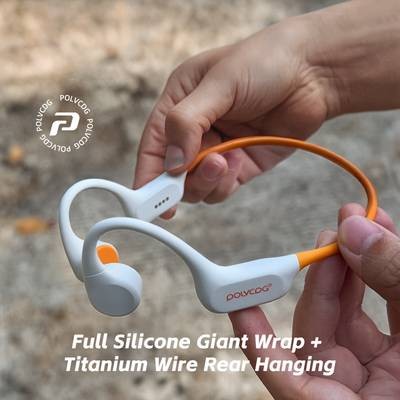 POLVCDG Wireless Bone Conduction Open-Ear Headphones Waterproof, Comfortable & Built for Active Lifestyles