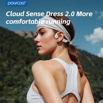 POLVCDG Wireless Bone Conduction Open-Ear Headphones Waterproof, Comfortable & Built for Active Lifestyles