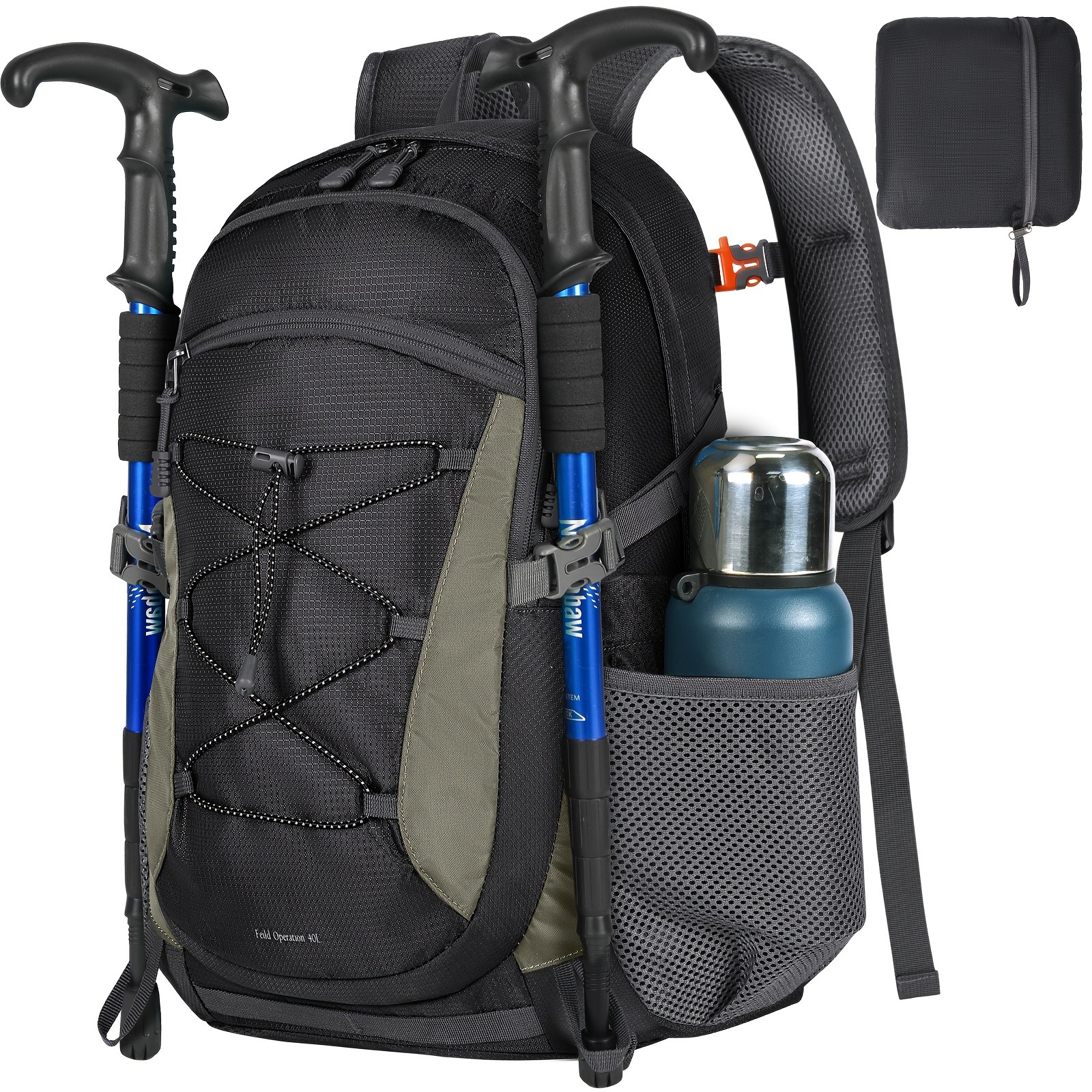RAINSMORE 40L Unisex Hiking Backpack Lightweight, Large-Capacity Comfort for NZ Outdoor Adventures