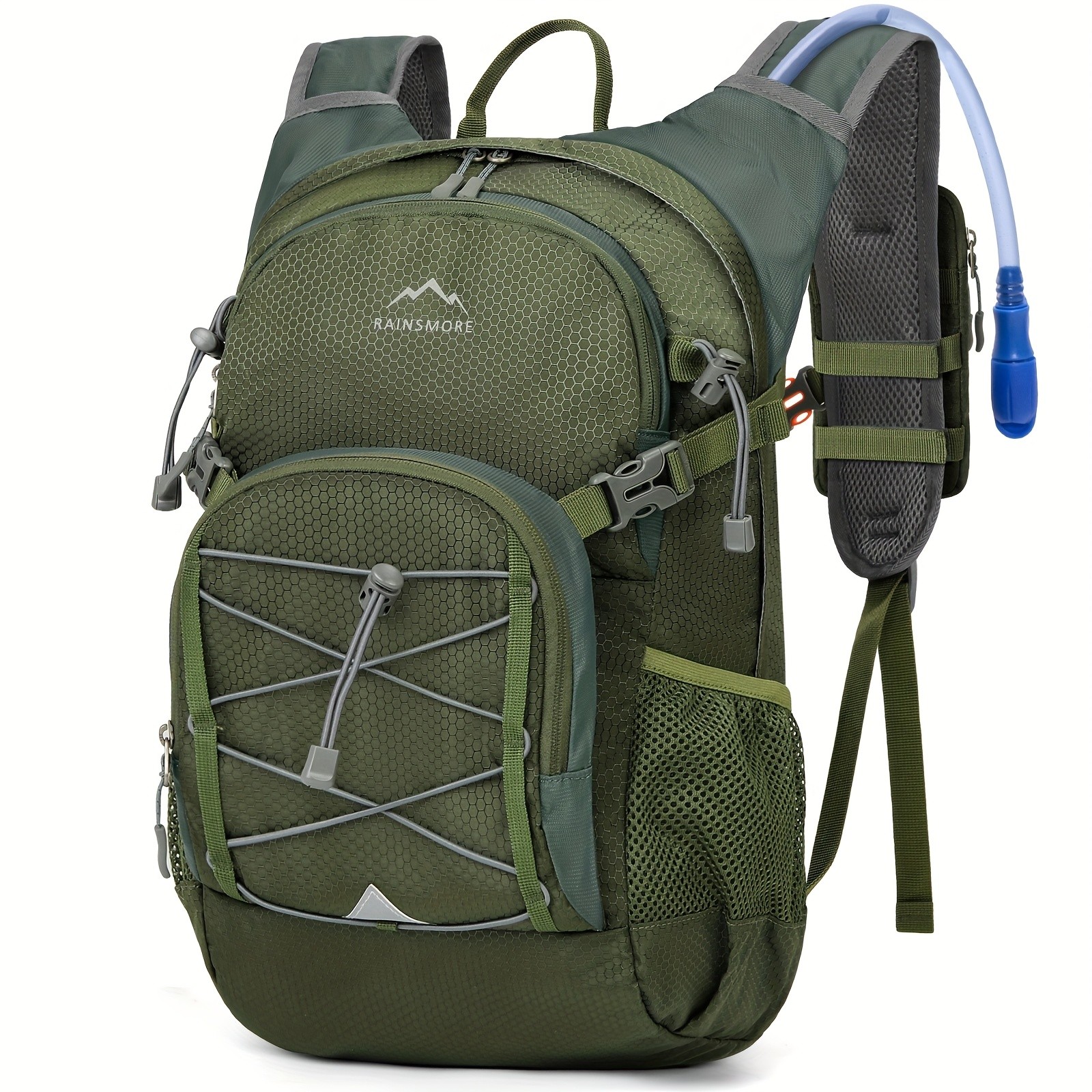 RAINSMORE 2L Water Bottle Backpack Lightweight Hydration Pack with 2L Water Tank for Outdoor Sports