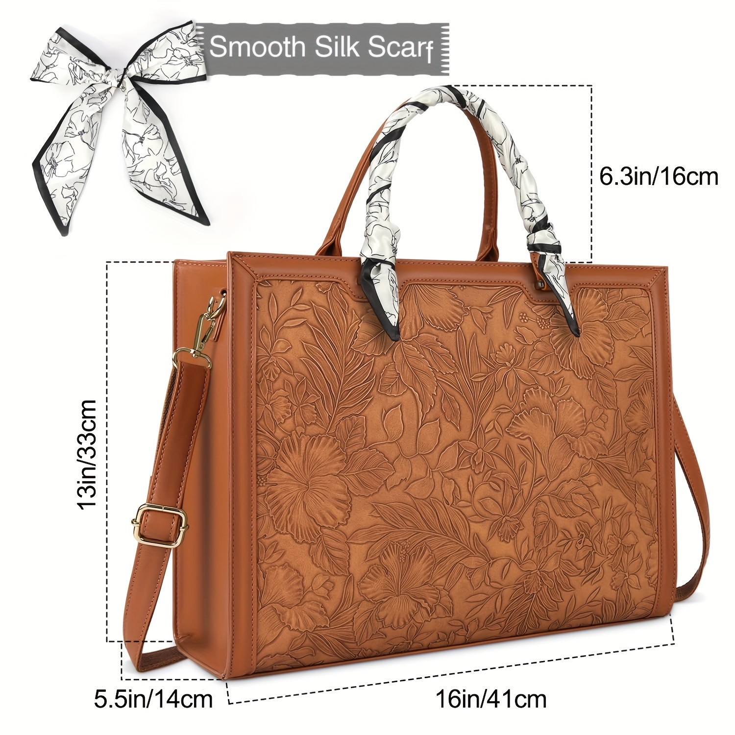NUBILY Womens 39.62 cm Large Laptop Bag Lightweight Nylon Work Tote with Tablet Pocket & Adjustable Strap