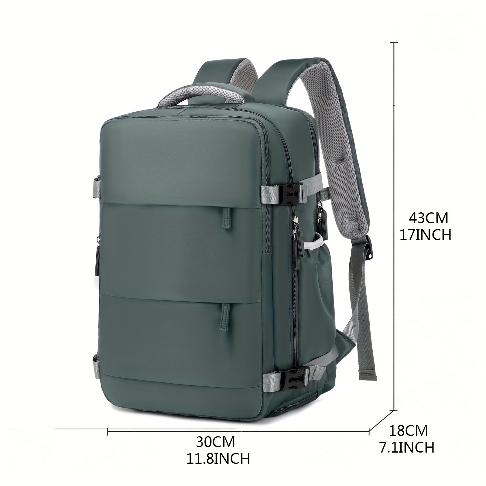 ENOSHI Ladies Laptop Backpack  Airline-Approved Travel Bag with USB Charging & 15.6-Inch Laptop Compartment