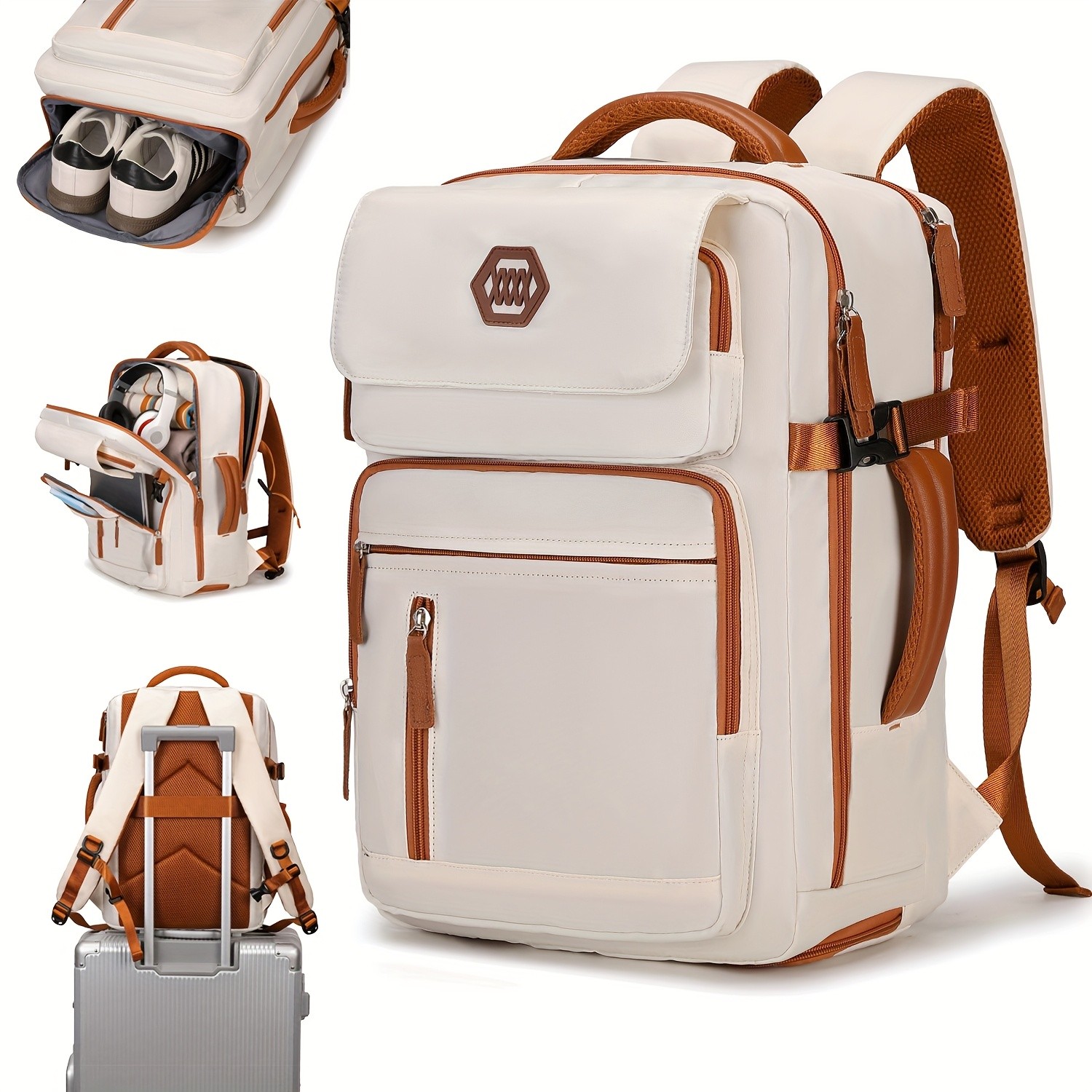 ENOSHI Airline-Approved 39.62 cm Laptop Travel Backpack Durable, Sleek & Multi-Functional Backpack for Travel, Work & Daily Adventure