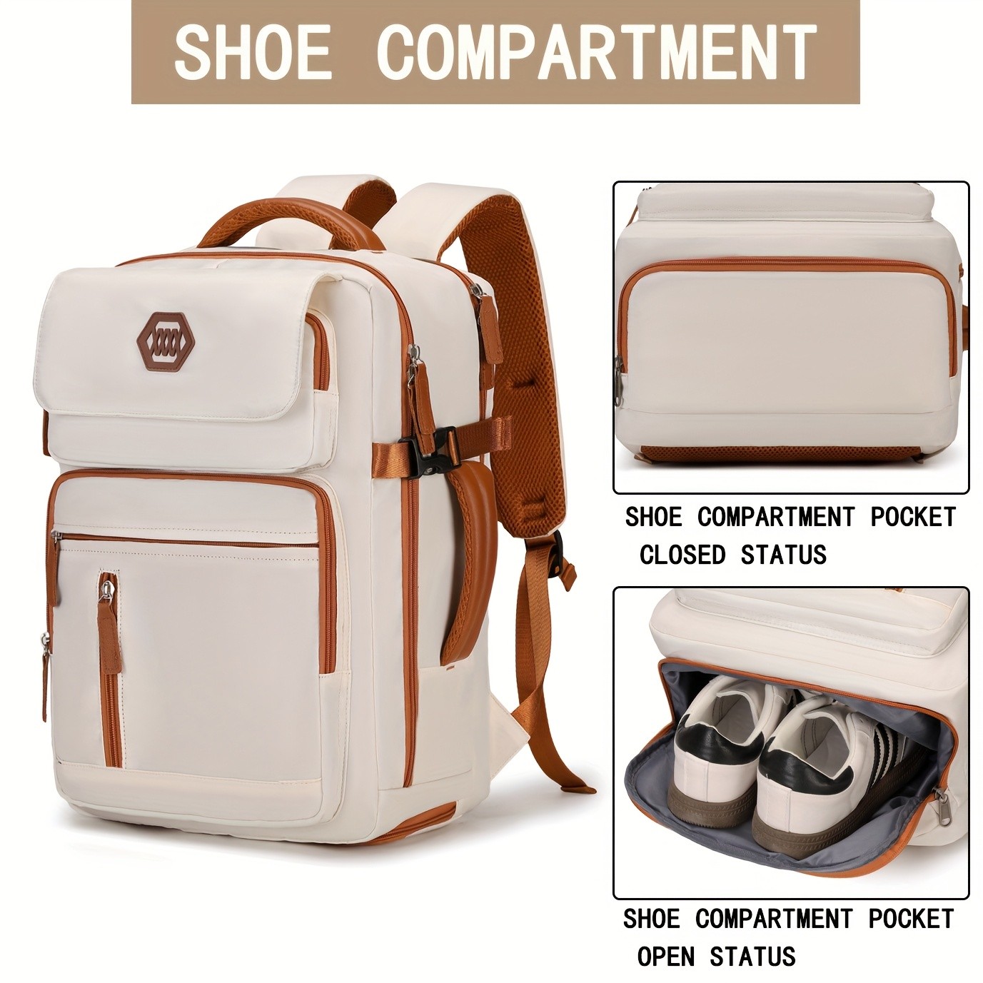 ENOSHI Airline-Approved 39.62 cm Laptop Travel Backpack Durable, Sleek & Multi-Functional Backpack for Travel, Work & Daily Adventure