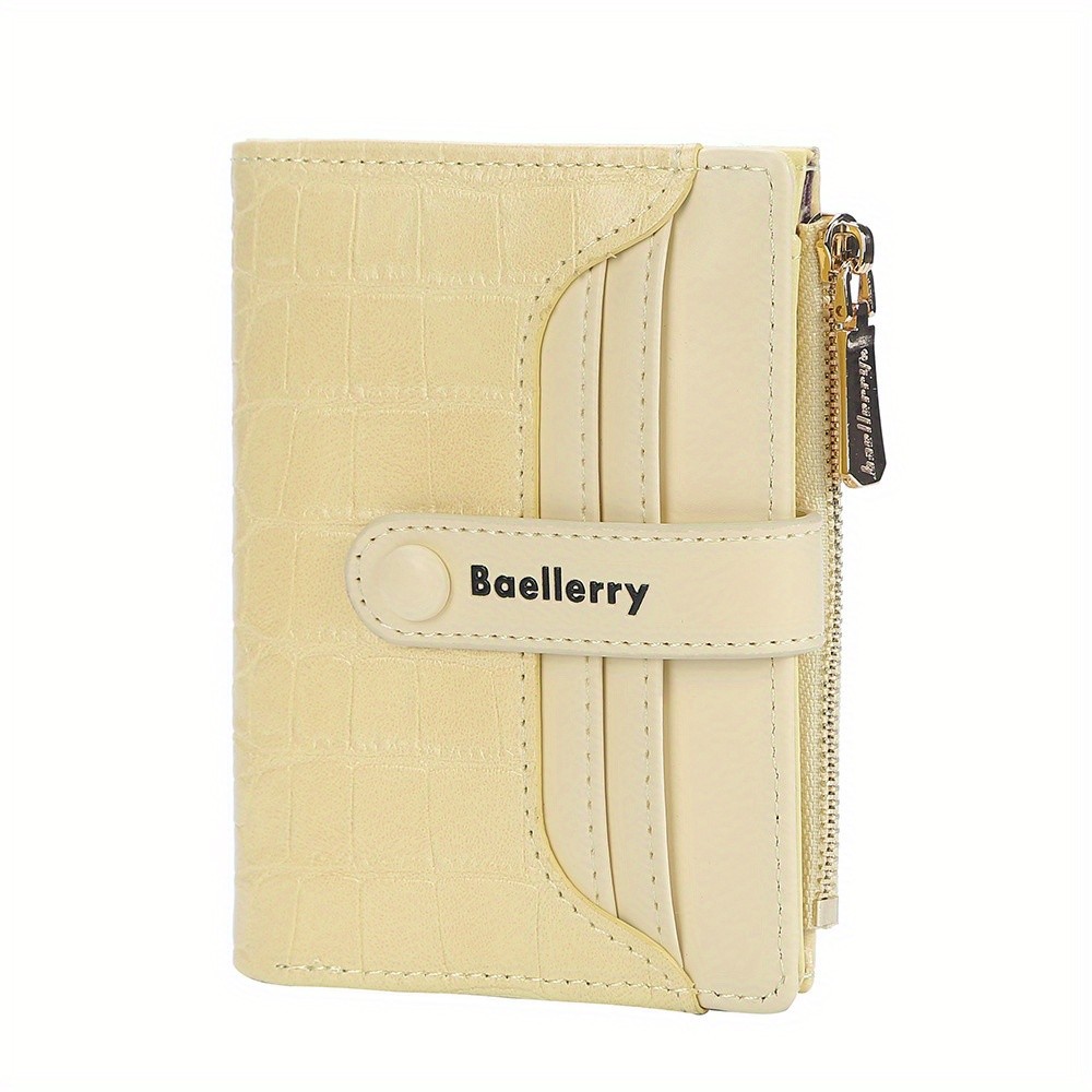 BAELLERRY Womens 2023 Short Wallet Buckle Sanded Mini Purse with Coin Holder (Carteras)