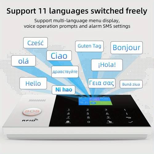 PGST 4G Wireless Home Security Touchscreen Alarm System  Smart Protection, Fast Alerts & Complete Home Safety