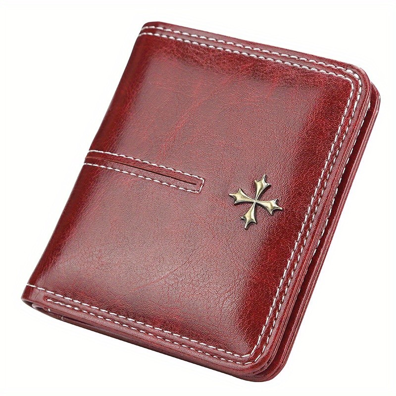 BAELLERRY Womens Slim Wallet IC Magnetic Closure, Double-Fold Billfold, Zipper Coin Pocket & Multi-Card Holder