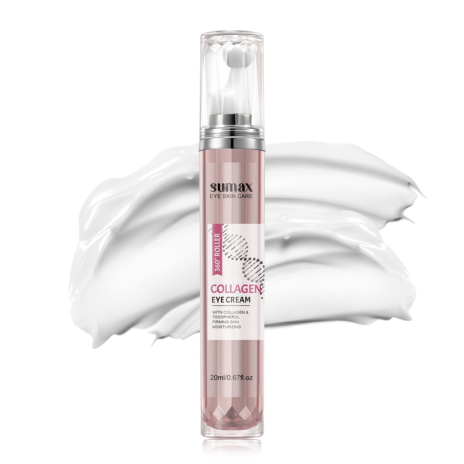 SUMAX Collagen Eye Cream Retinol + Collagen Firming Treatment with 360 Massage Applicator