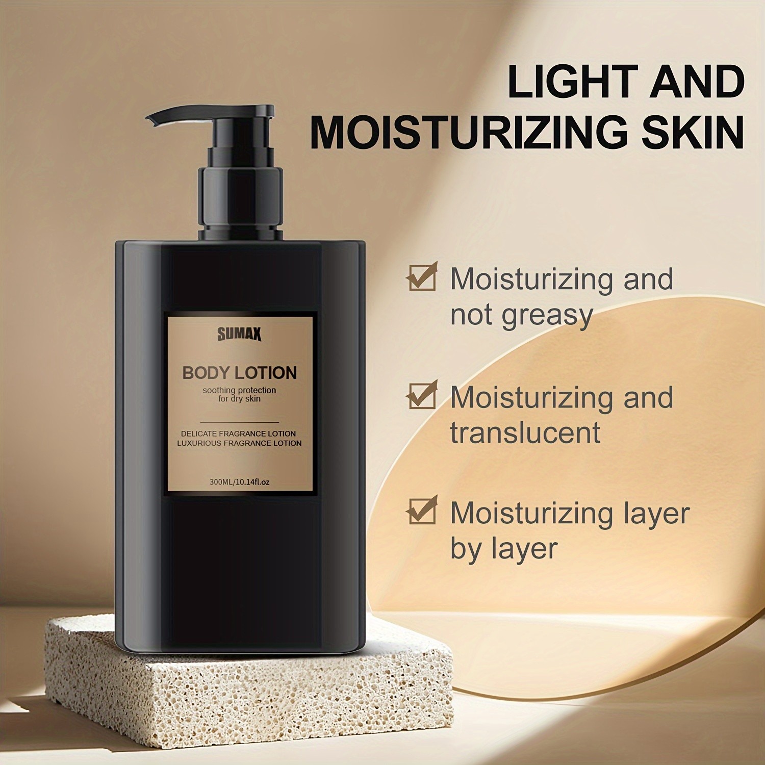 SUMAX Perfumed Lotion Deep Moisturizing Unisex Body Moisturizer for All Skin Types (Morning & Night)