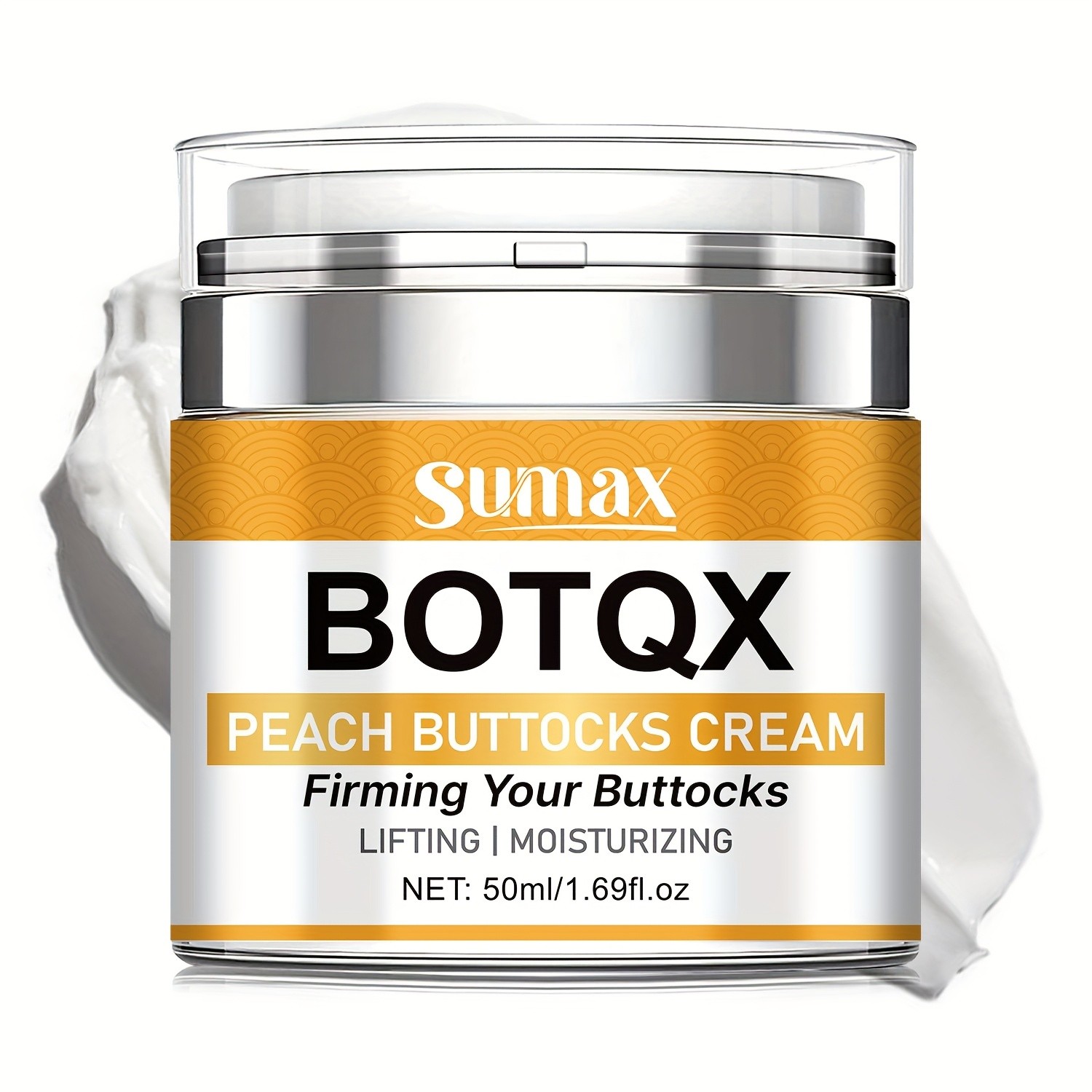 SUMAX Peach Butt Lift & Firming Cream Hyaluronic Acid, Vitamin C & Collagen Formula (50ml / 1.69 fl.oz)