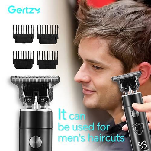GERTZY Mens Electric Body Trimmer Set Full Grooming Kit with Ceramic Blades, Nose Trimmer, Hair Clipper & USB Charging