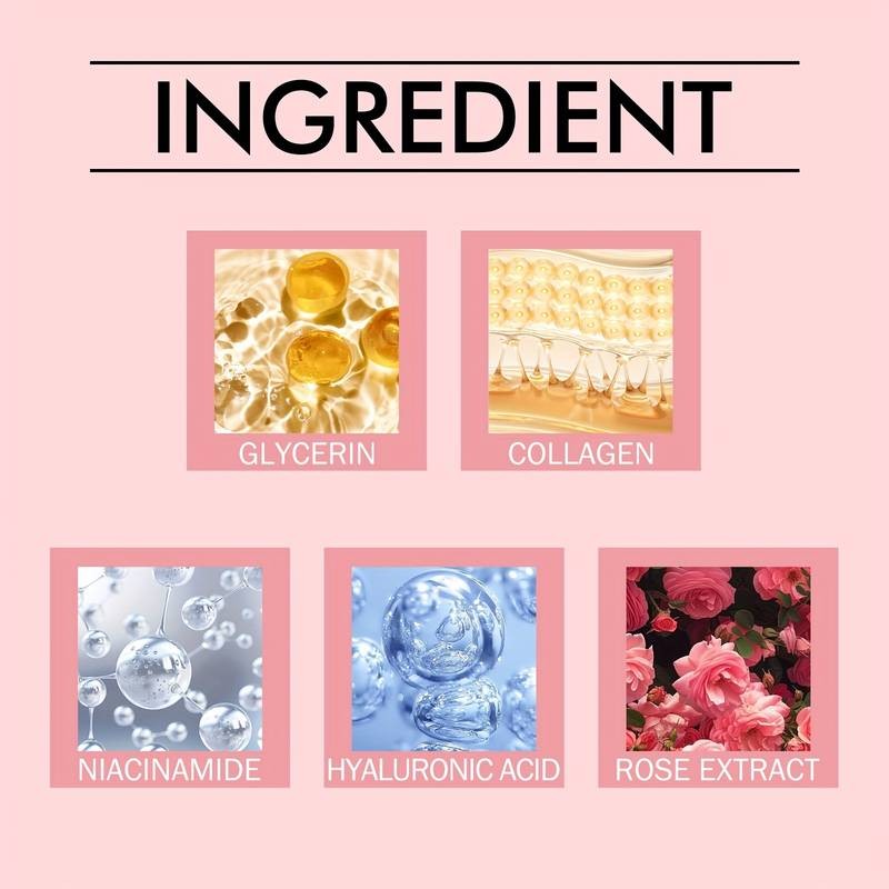 XIOIMY 20pcs Collagen & Niacinamide Moisturising Face Mask Radiance-Boosting Sheet Masks for All Skin Types