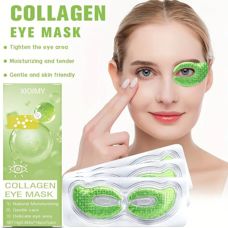 28pcs Xioimy Collagen Eye Mask Acid Intense Hydration & Brightening Care