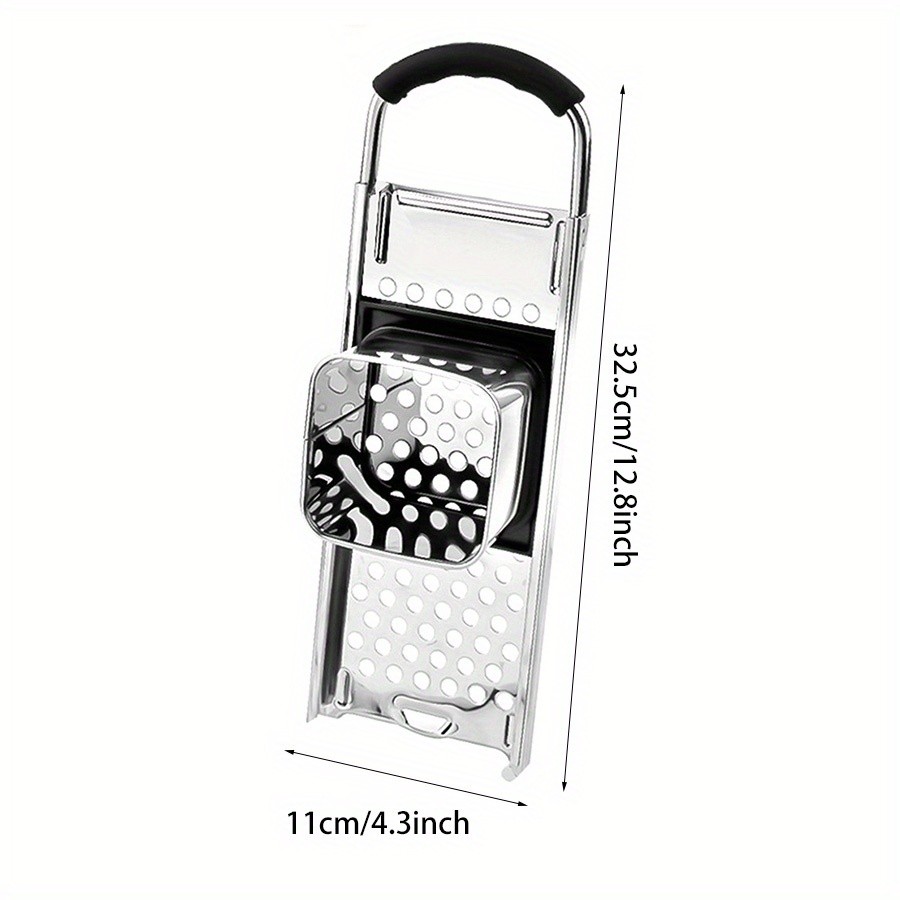 YUMIPLUS Premium Stainless Steel Spaetzle Maker Traditional German Egg Noodle Tool with Comfort Grip Handle