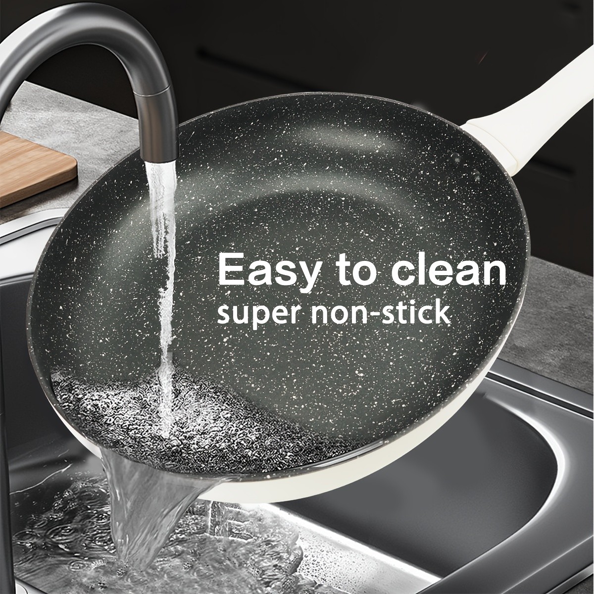 KPXSIAION Non-Stick Granite Frying Pan Set PFOA-Free Skillets for All Stoves (9.45'' / 10.25'' / 11'')