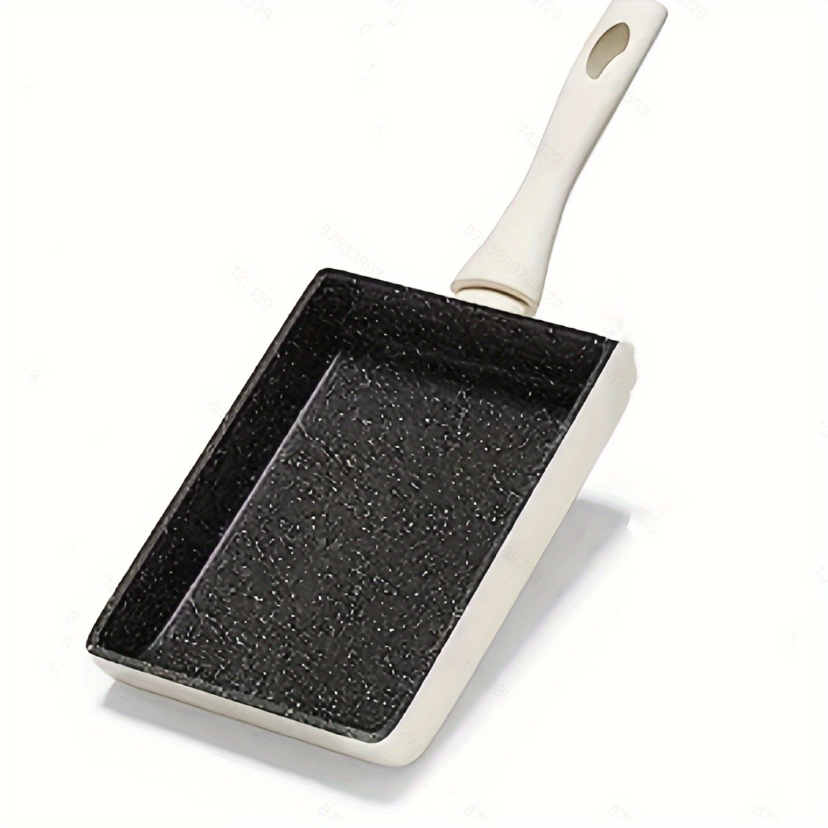 KPXSIAION Japanese Tamagoyaki Pan Non-Stick Granite Stone Omelette Pan for Perfect Japanese Rolled Eggs
