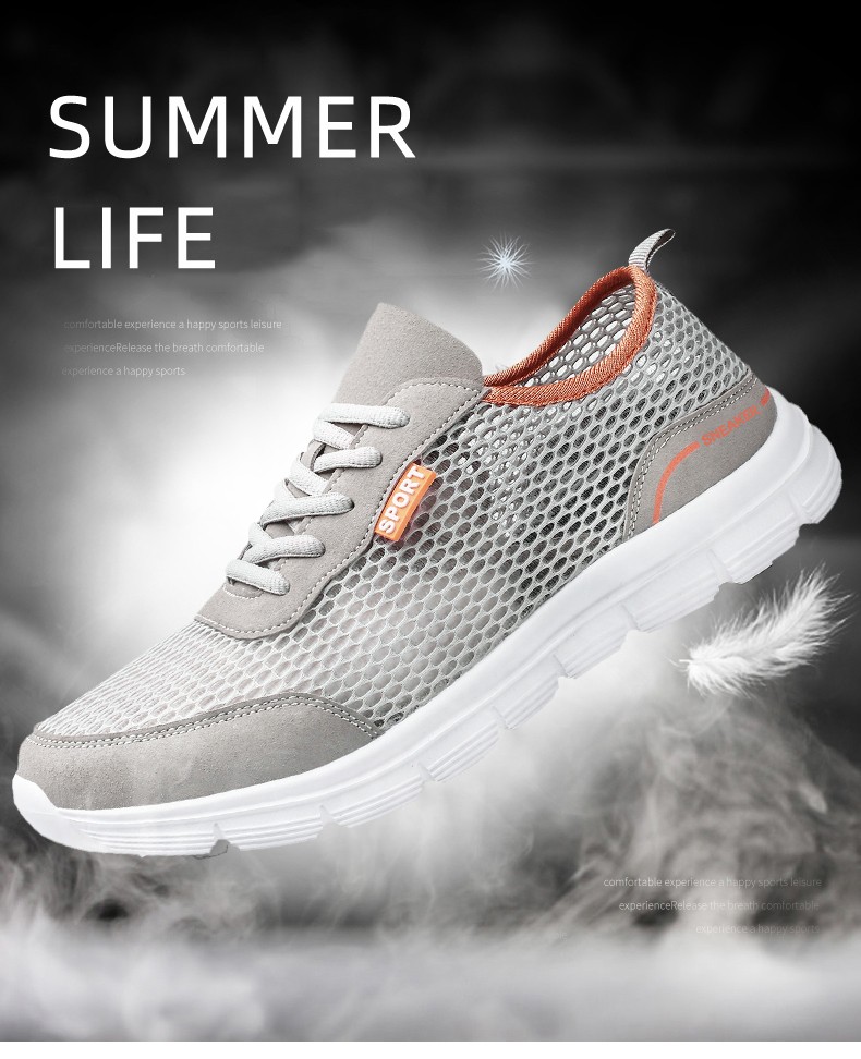 Tenis Sport Men Sneakers Summer Mesh Running Shoes Lightweight and Breathable