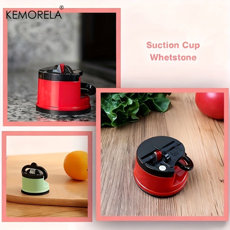 KEMORELA Knife Sharpener Safe Suction-Based Sharpening Tool for Chef & Damascus Knives