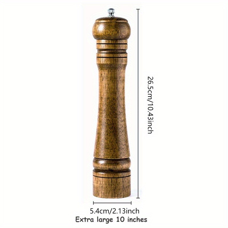 KEMORELA Wooden Pepper Grinder Handheld Manual Spice Mill with Classic Natural Design