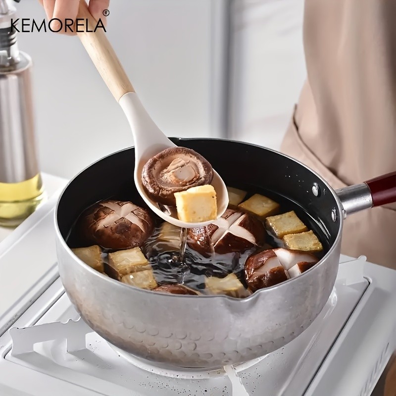 KEMORELA 14pcs Silicone Utensil Set Food-Safe Non-Stick Cooking Tools with Wooden Handles & Colorful Storage Buckets