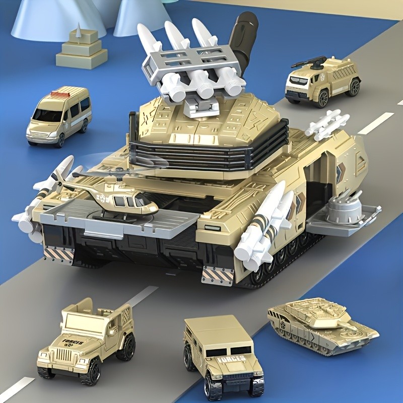 1 Set Military Tank Toy Set for Kids