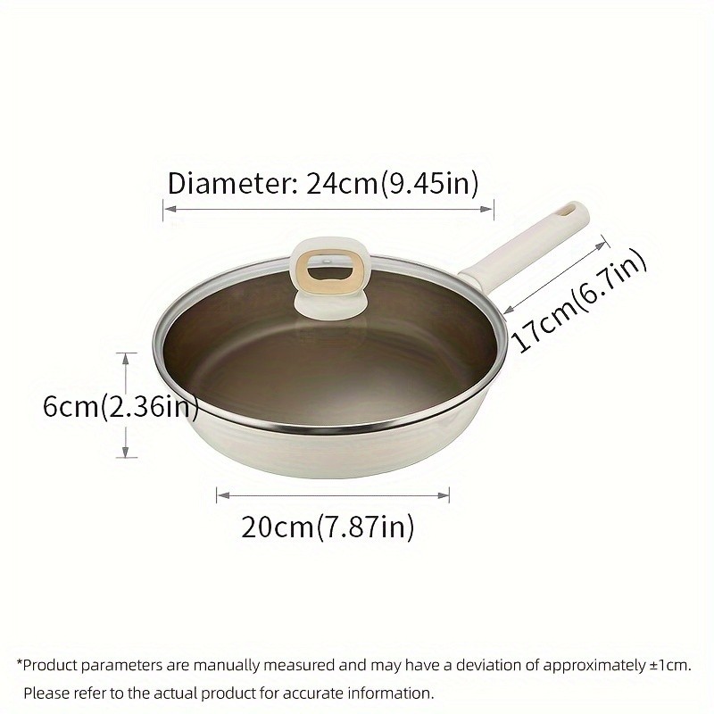 COOKER KING Non-Stick Titanium Coating Frying Pan with Lid Healthy, PFOA-Free Cooking for All NZ Cooktops