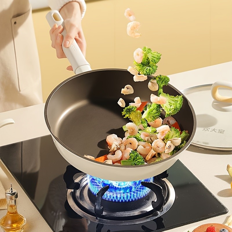 COOKER KING Non-Stick Titanium Coating Frying Pan with Lid Healthy, PFOA-Free Cooking for All NZ Cooktops
