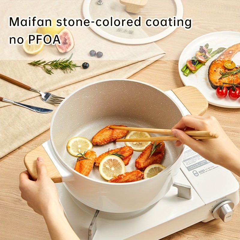 COOKER KING 24cm Non-Stick StockPot with Glass Lid PTFE/PFOA-Free, Induction Ready & Perfect for Everyday NZ Cooking