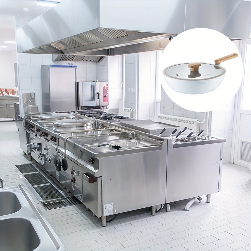 COOKER KING 30cm Non-Stick Wok Pan with Glass Lid Restaurant-Grade, Non-Toxic & Compatible with All NZ Cooktops