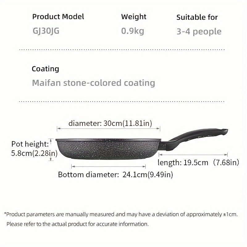 COOKER KING Nonstick Frying Pan  Non-Toxic, PFOA-Free Cooking with Heat-Resistant Handle for All NZ Cooktops
