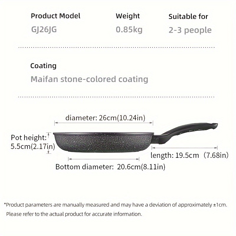 COOKER KING Nonstick Frying Pan Non-Toxic, PFOA-Free Cooking with Heat-Resistant Handle for All NZ Cooktops