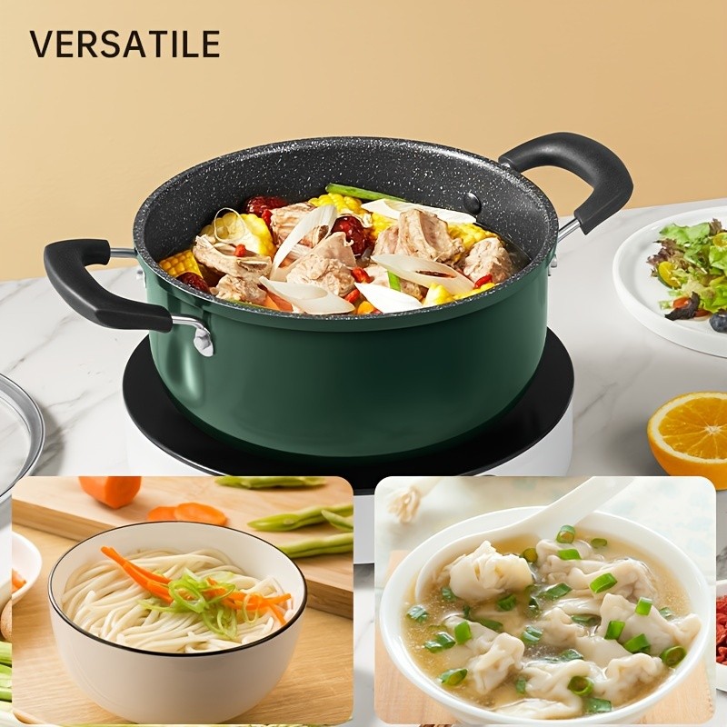 COOKER KING 22cm Non-Stick Saucepan with Glass Lid Multi-Purpose, PFOA-Free Stew Pot for Soup, Noodles & Everyday NZ Cooking
