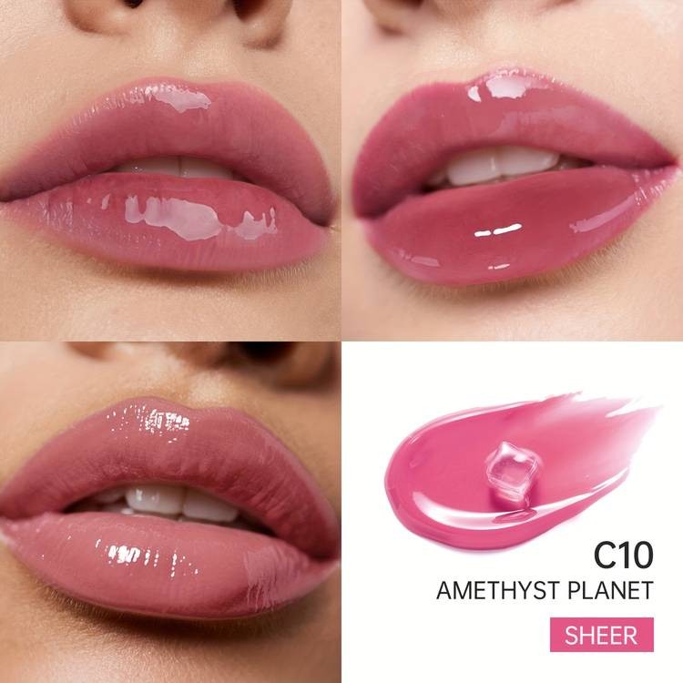 CATKIN Serum Plumping Lip Gloss Ultra-Glossy, Hydrating & Non-Sticky Lip Shine Berry Tones Nourishing Serum Formula Christmas Gift for Women & Men