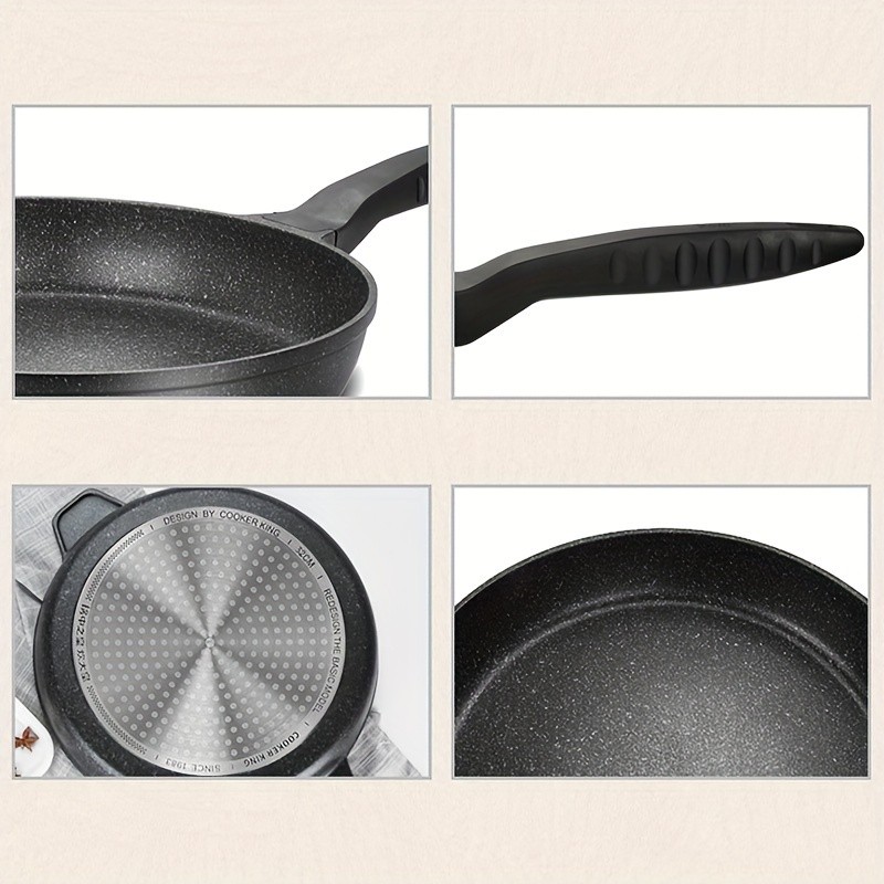 COOKER KING 32cm Nonstick Frying Pan PTFE/PFOA-Free Large Skillet with Stay-Cool Handle for All NZ Cooktops