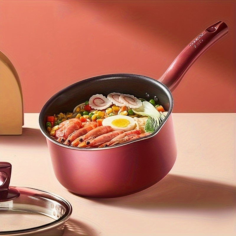 COOKER KING 2.1QT Nonstick Saucepan with Glass Lid Safe, Even-Heating Daily Pot for All NZ Cooktops