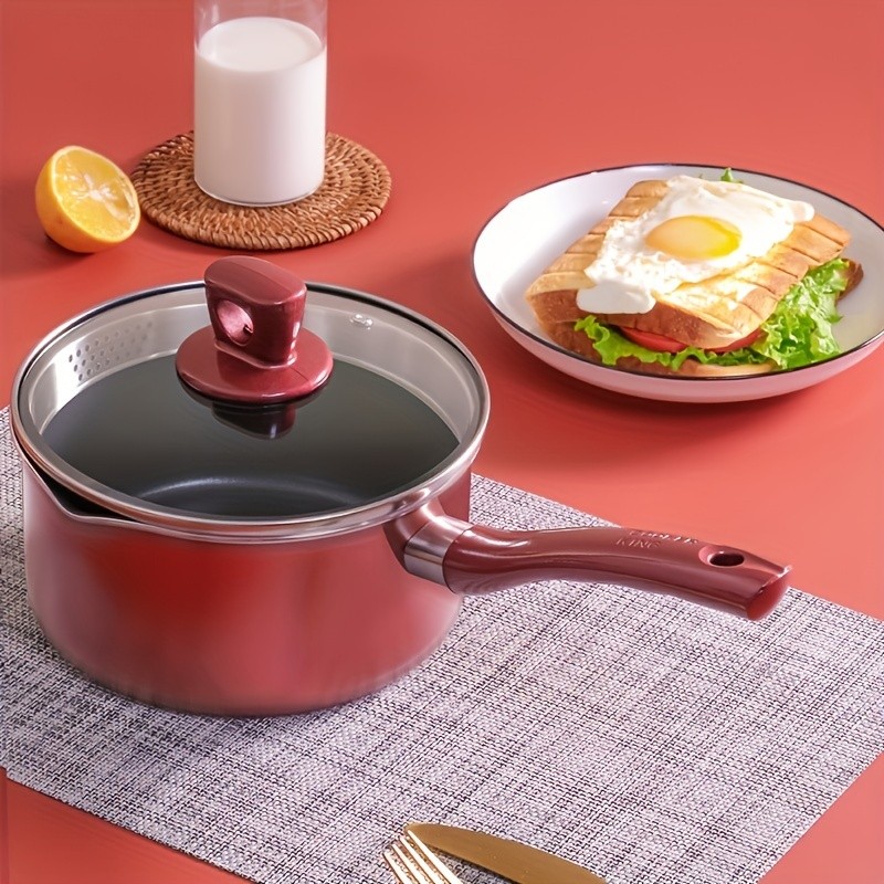 COOKER KING 2.1QT Nonstick Saucepan with Glass Lid Safe, Even-Heating Daily Pot for All NZ Cooktops