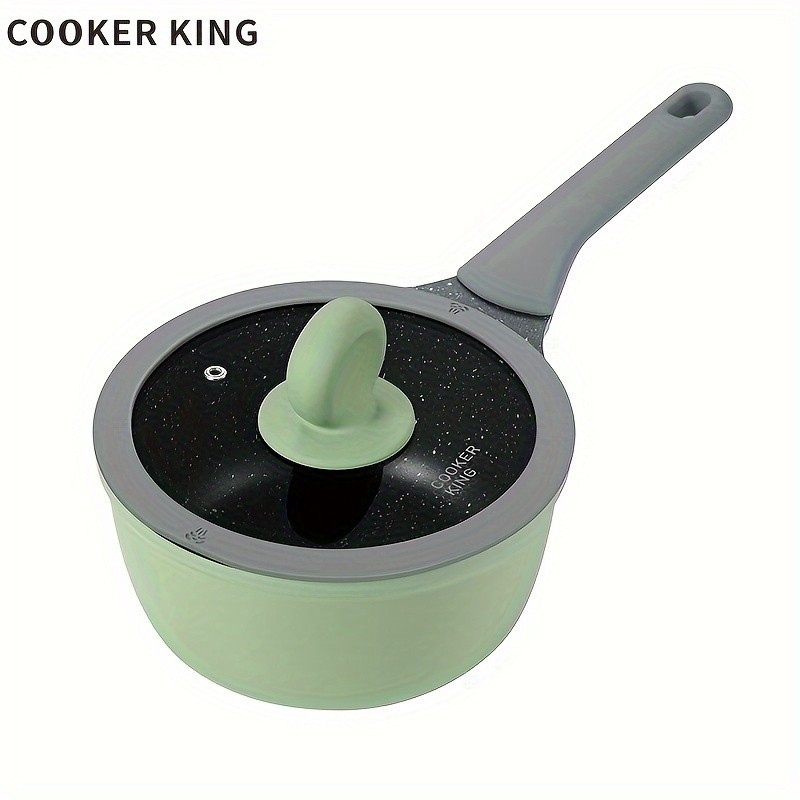 COOKER KING Nonstick Daily-Use Saucepan with Lid Safe PFOA-Free Design for Smooth Cooking on All NZ Cooktops
