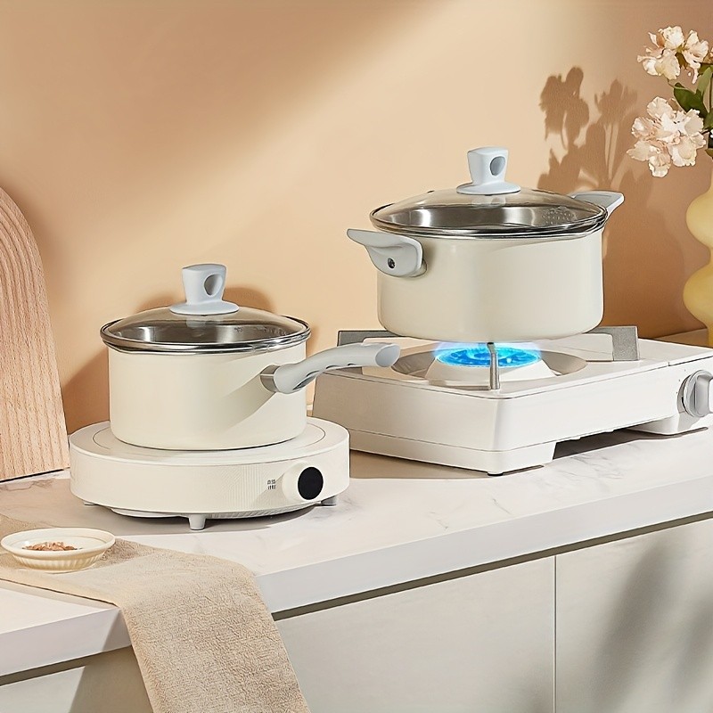 COOKER KING 3.8L Everyday Nonstick Stock Pot with Glass Lid PFOA-Free Family Cooker for All NZ Cooktops