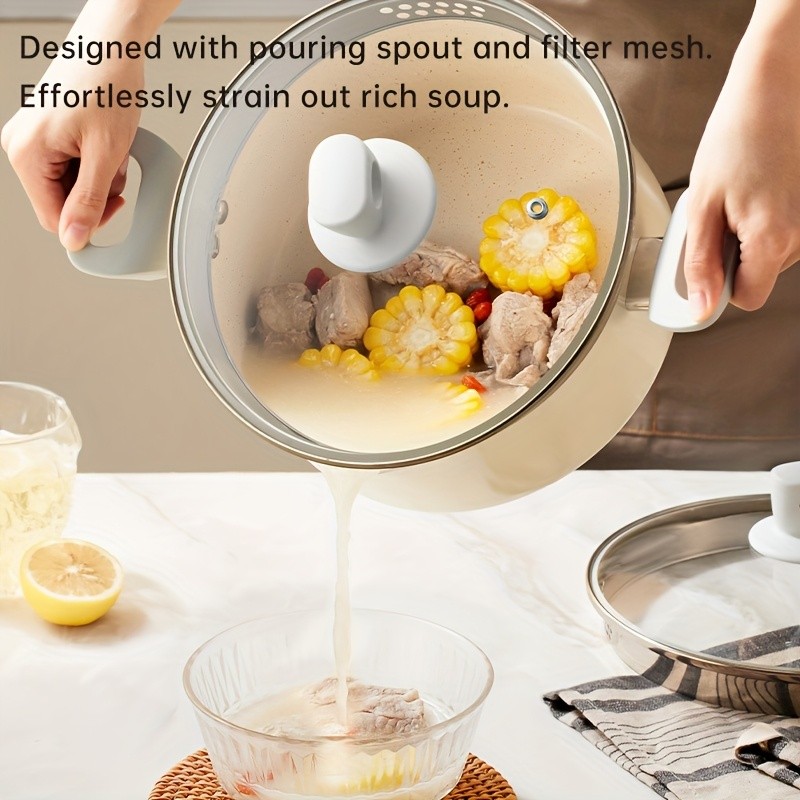 COOKER KING 3.8L Everyday Nonstick Stock Pot with Glass Lid PFOA-Free Family Cooker for All NZ Cooktops