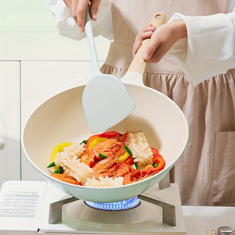 COOKER KING 28cm Titanium-Ceramic Wok with Lid PFOA/PTFE-Free Stir-Fry Pan with Cool-Touch Handles for All NZ Cooktops