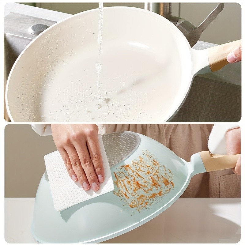 COOKER KING 28cm Titanium-Ceramic Wok with Lid PFOA/PTFE-Free Stir-Fry Pan with Cool-Touch Handles for All NZ Cooktops