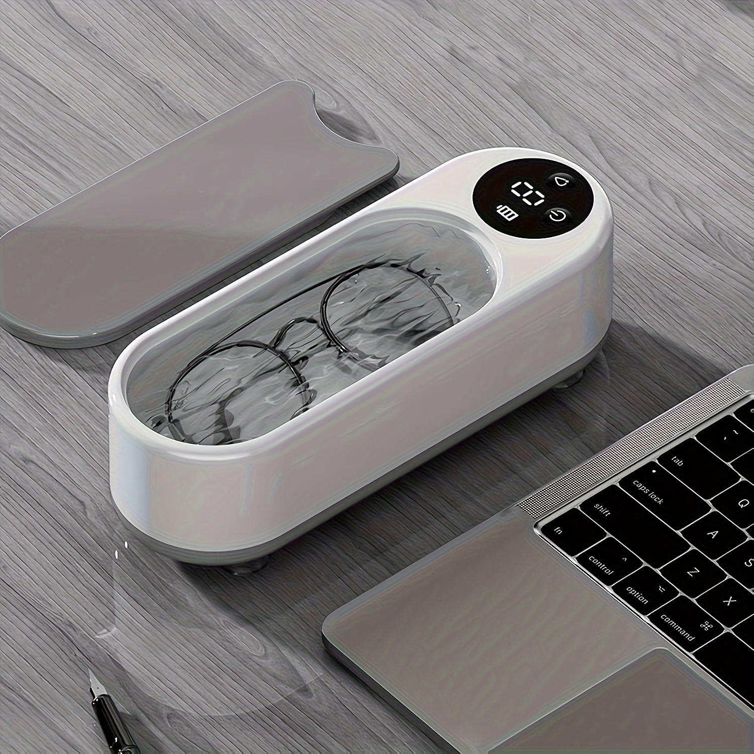 FEIYBA Wireless Sonic Cleaning Machine 360 Vibration Deep-Clean Device for Glasses, Jewelry, Watches & Personal Items
