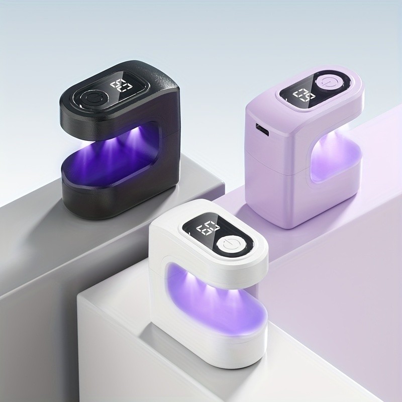 FEIYBA Mini Wireless Nail Enhancement Lamp with Digital Display Portable USB Gel Curing Light for Manicures & Pedicures