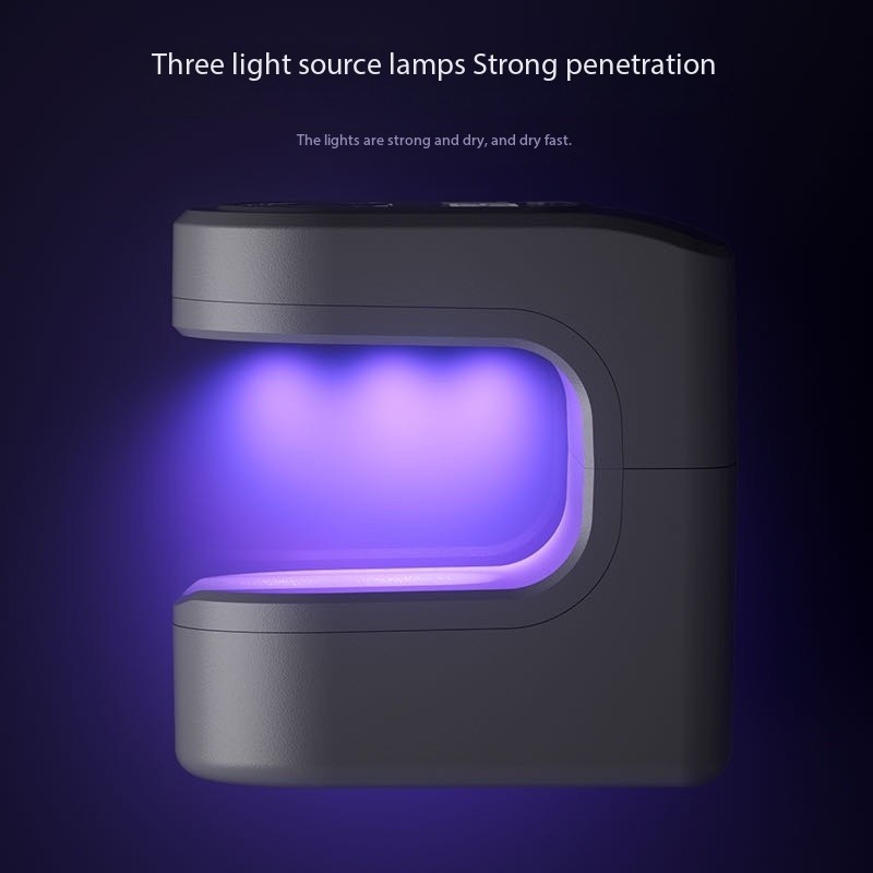 FEIYBA Mini Wireless Nail Enhancement Lamp with Digital Display Portable USB Gel Curing Light for Manicures & Pedicures