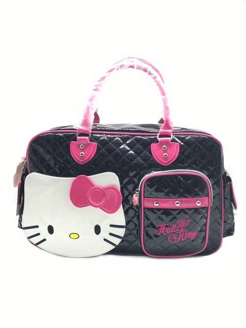 Sanrio Large Capacity Hello Kitty Luggage Bag Y2K Style Travel & Crossbody Handbag Pink Accessories Stylish & Functional Ideal for Business Trips & Vacations
