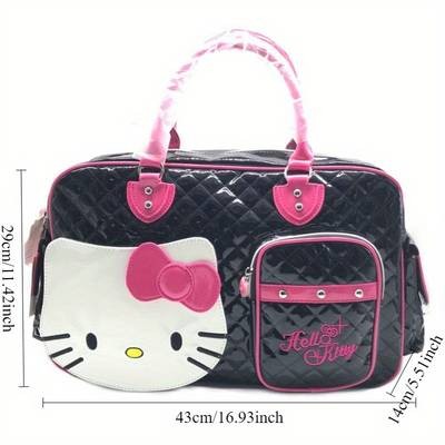 Sanrio Large Capacity Hello Kitty Luggage Bag Y2K Style Travel & Crossbody Handbag Pink Accessories Stylish & Functional Ideal for Business Trips & Vacations