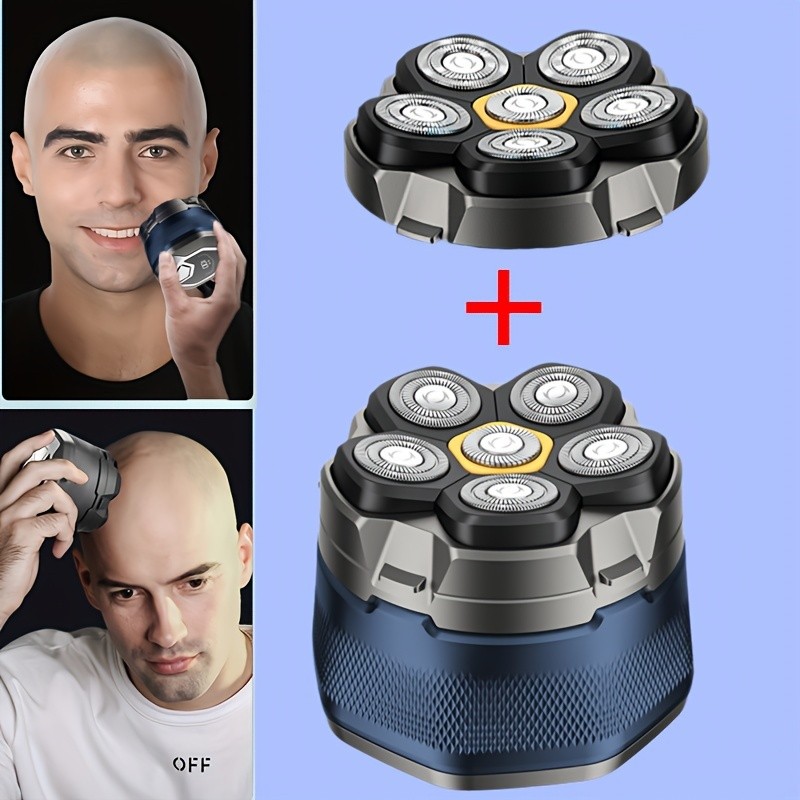 FEIYBA 6-Speed Cordless Electric Shaver with Spare Blade Mesh Long-Life USB Razor for Smooth, Powerful Mens Grooming