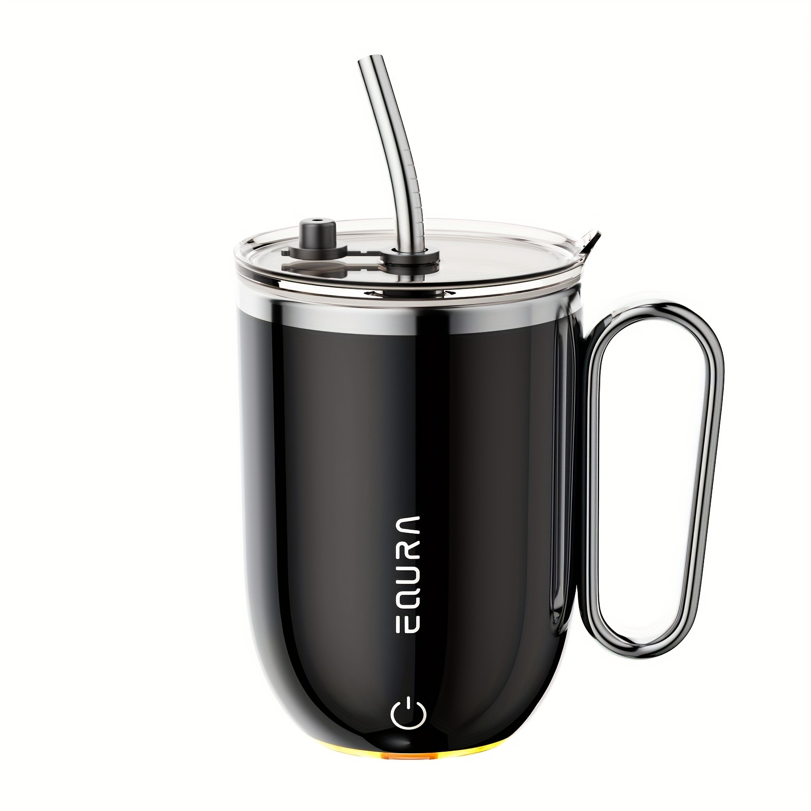 eQUra Smart Stainless Steel Automatic Mixing Cup Portable Self-Stirring Mug for Coffee, Milk & Chocolate (Holiday Gift Ready)