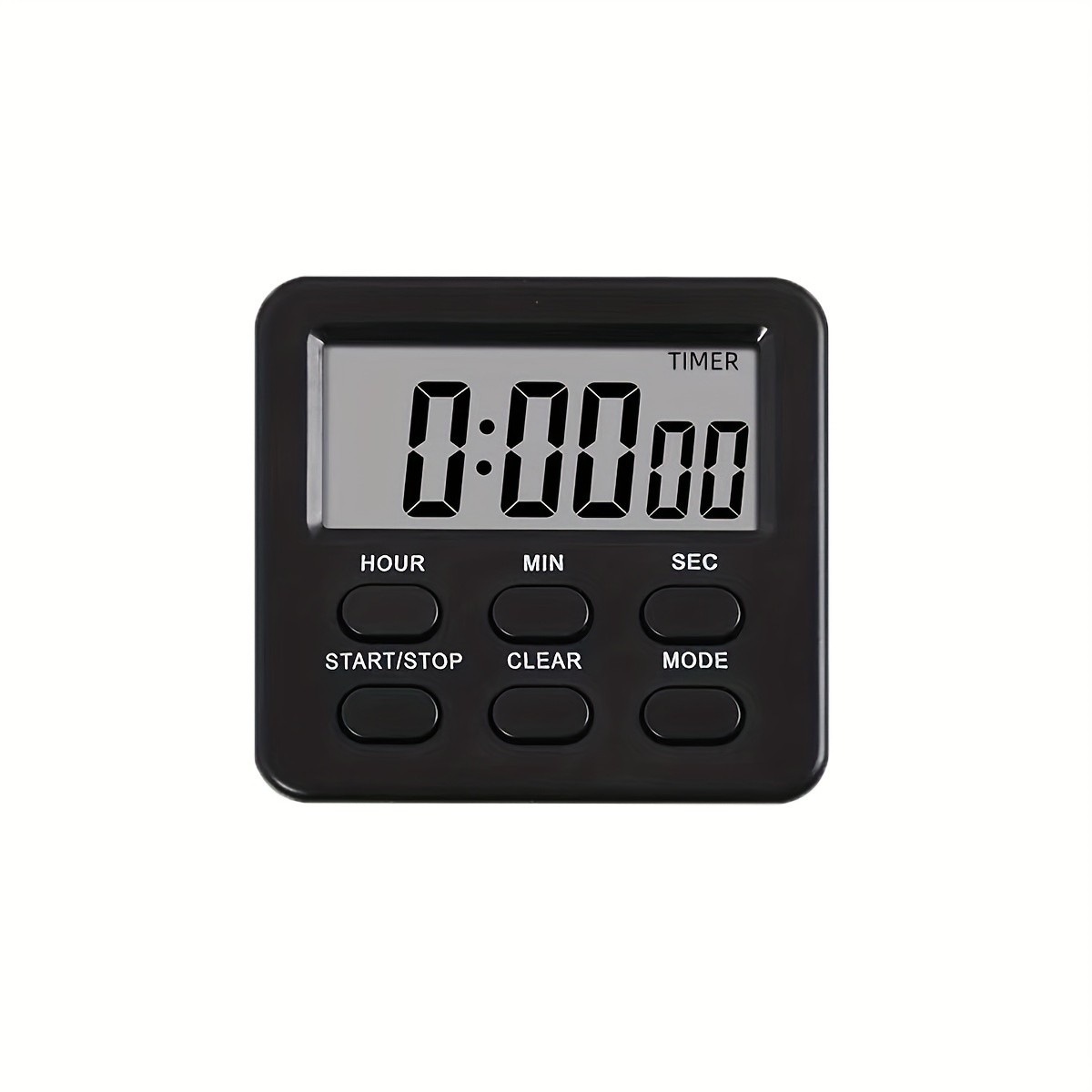 KT THERMO Digital LCD Alarm Clock & Multi-Mode Timer 24-Hour Display with Memory, Count-Up/Down & Stand/Hanging Hook